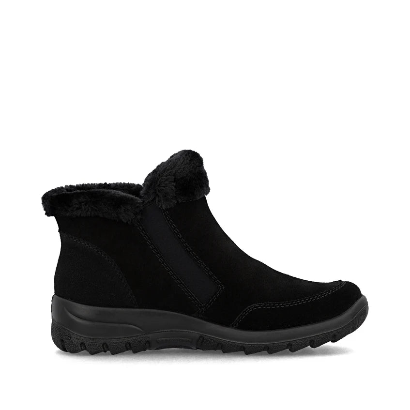 Rieker Womens Fleece Lined Tex Zip Ankle Boot L7188-00