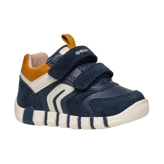 Geox Boys Shoe Leather Velcro Lupidoo B3555D
