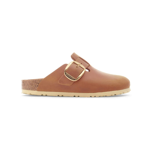 Birkenstock Boston Big Buckle Tan Gold