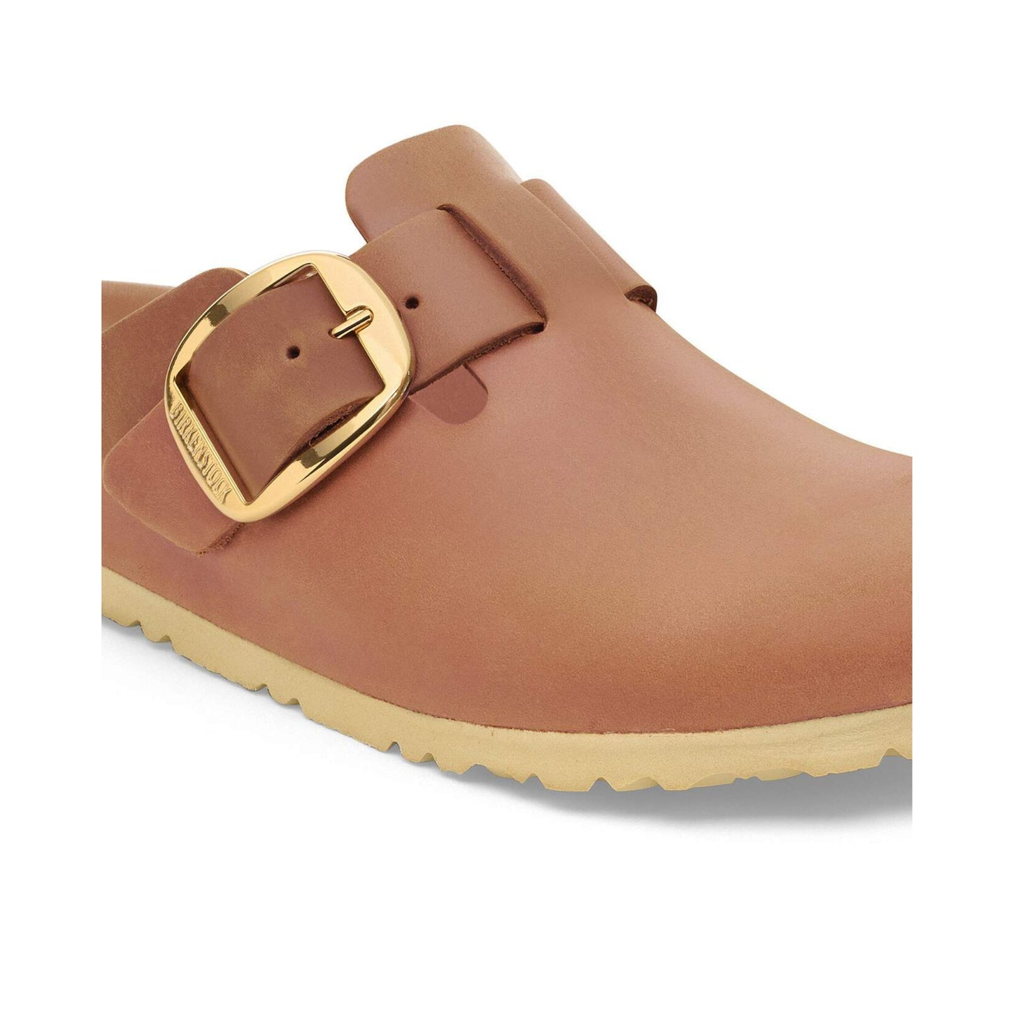 Birkenstock Boston Big Buckle Tan Gold