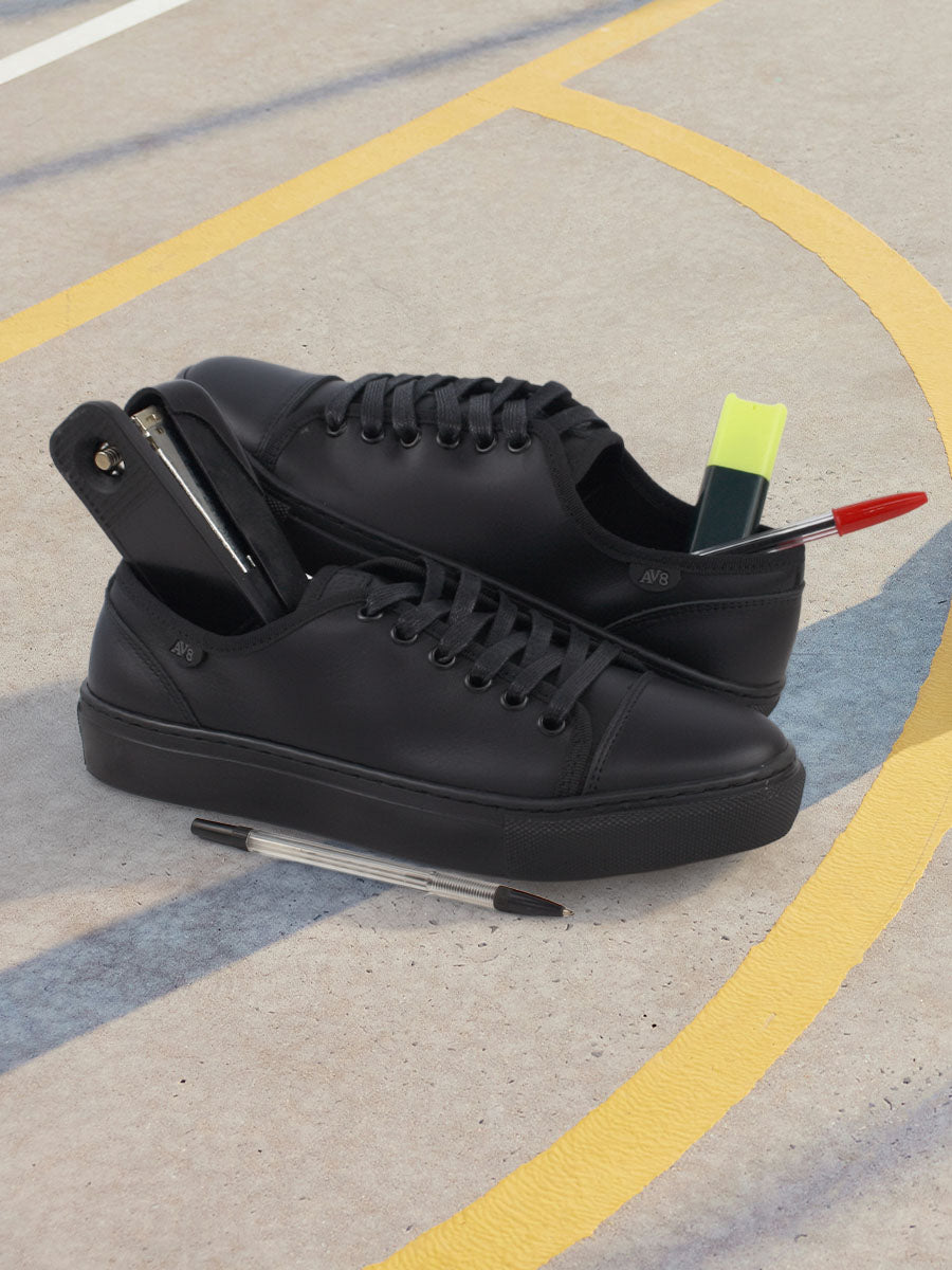 Dubarry AV8 Kanvas Black Leather School Shoe