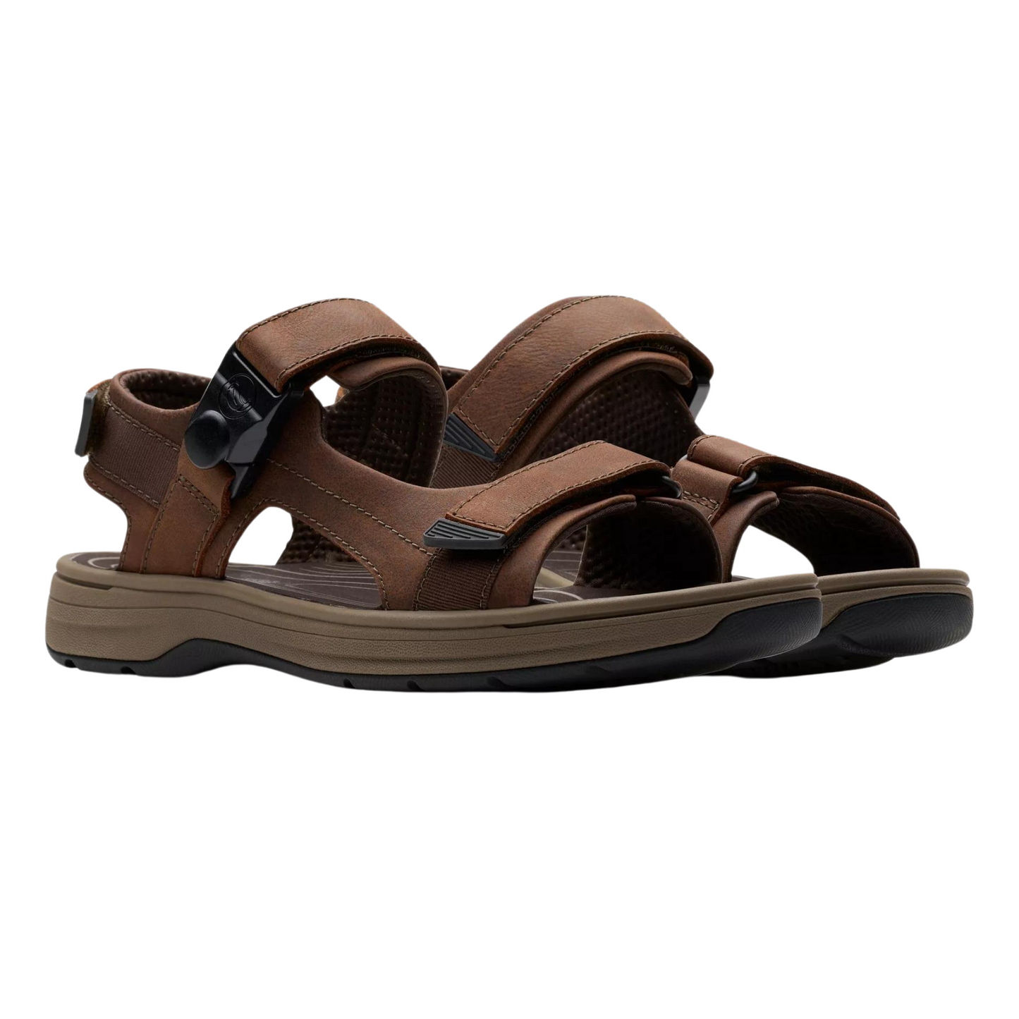 Clarks Saltway Trail Sandal Light Tan Leather