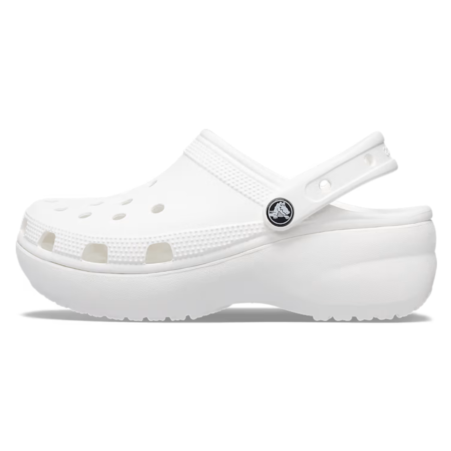 Crocs White Platform Clog