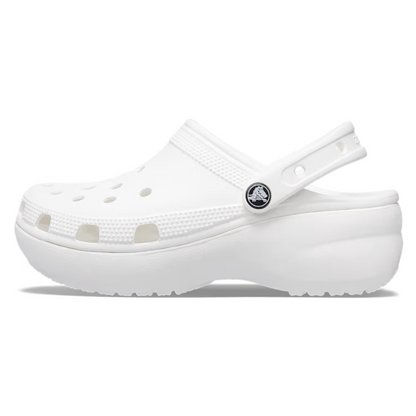 Crocs White Platform Clog