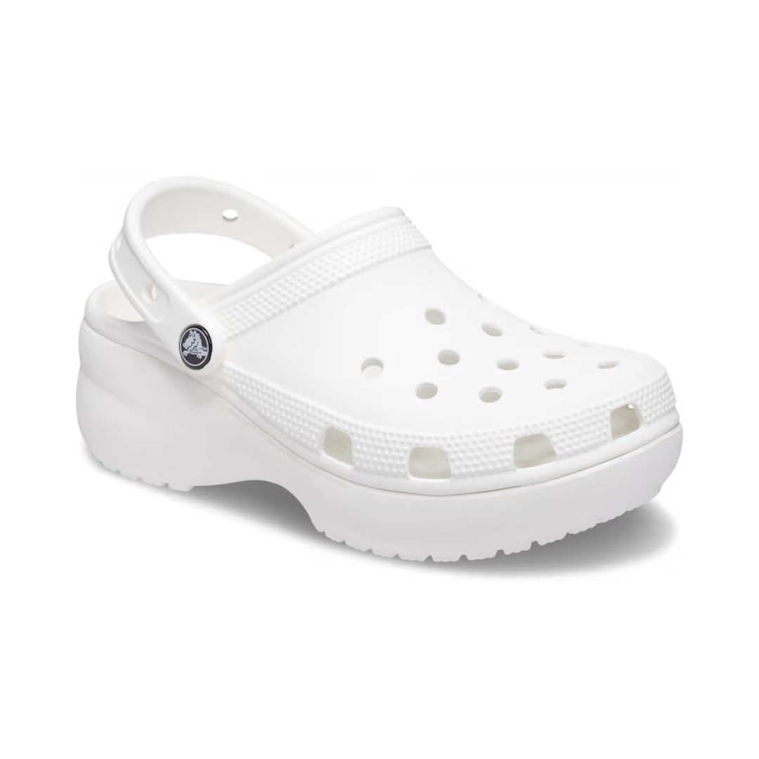 Crocs White Platform Clog