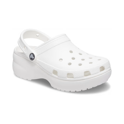 Crocs White Platform Clog