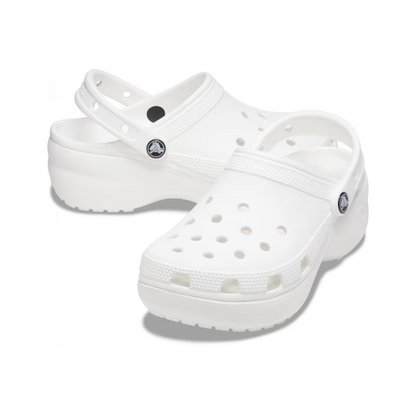 Crocs White Platform Clog