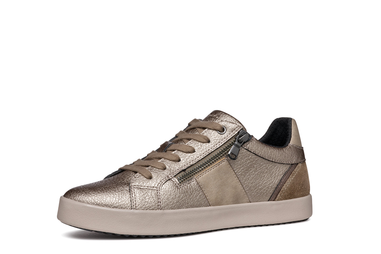 Geox Bloomiee Ladies Trainer Shoe Zipper D366HE