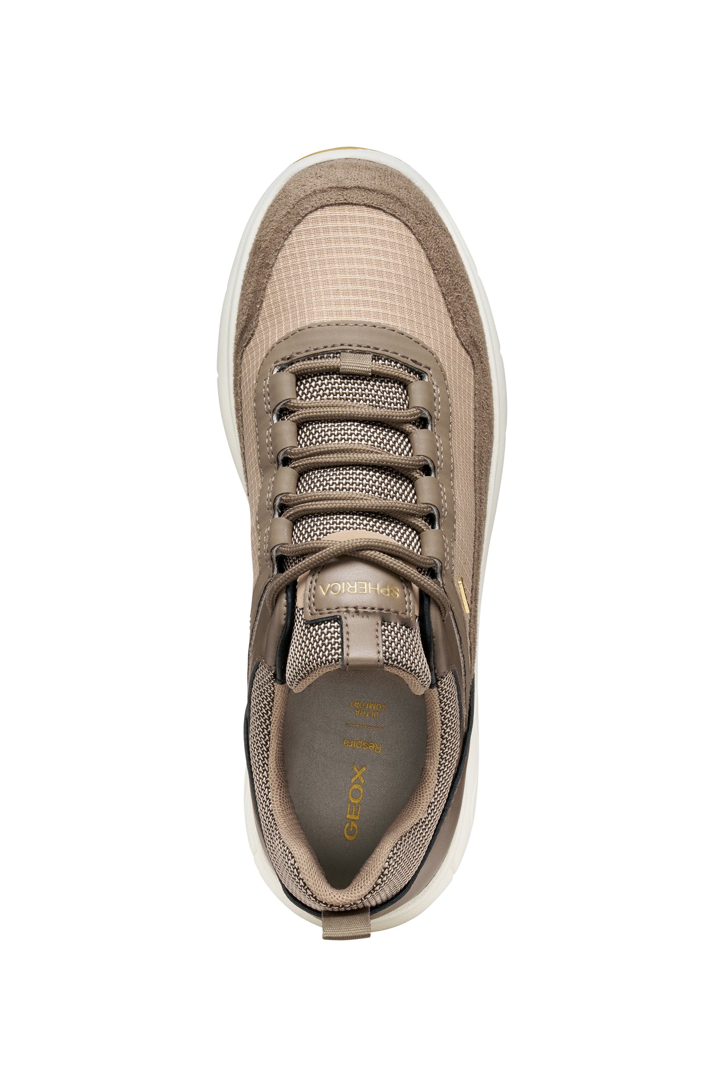 Geox Ladies Trainers Waterproof Suede Leather D5626C Spherica