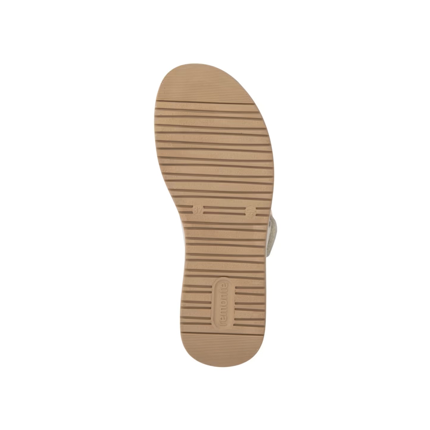 Remonte Cream Velcro Leather Sandal D1J63