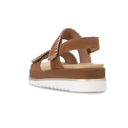 Remonte Tan Suede Sandal D3P50