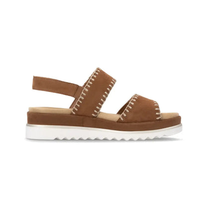 Remonte Tan Suede Sandal D3P50