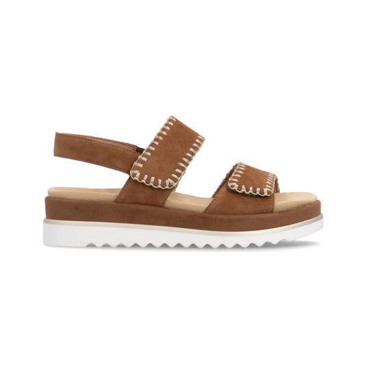 Remonte Tan Suede Sandal D3P50