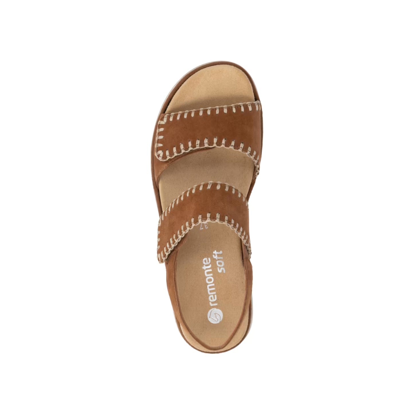 Remonte Tan Suede Sandal D3P50