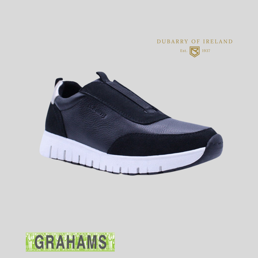 Dubarry Judy Black Leather Women's Trainer