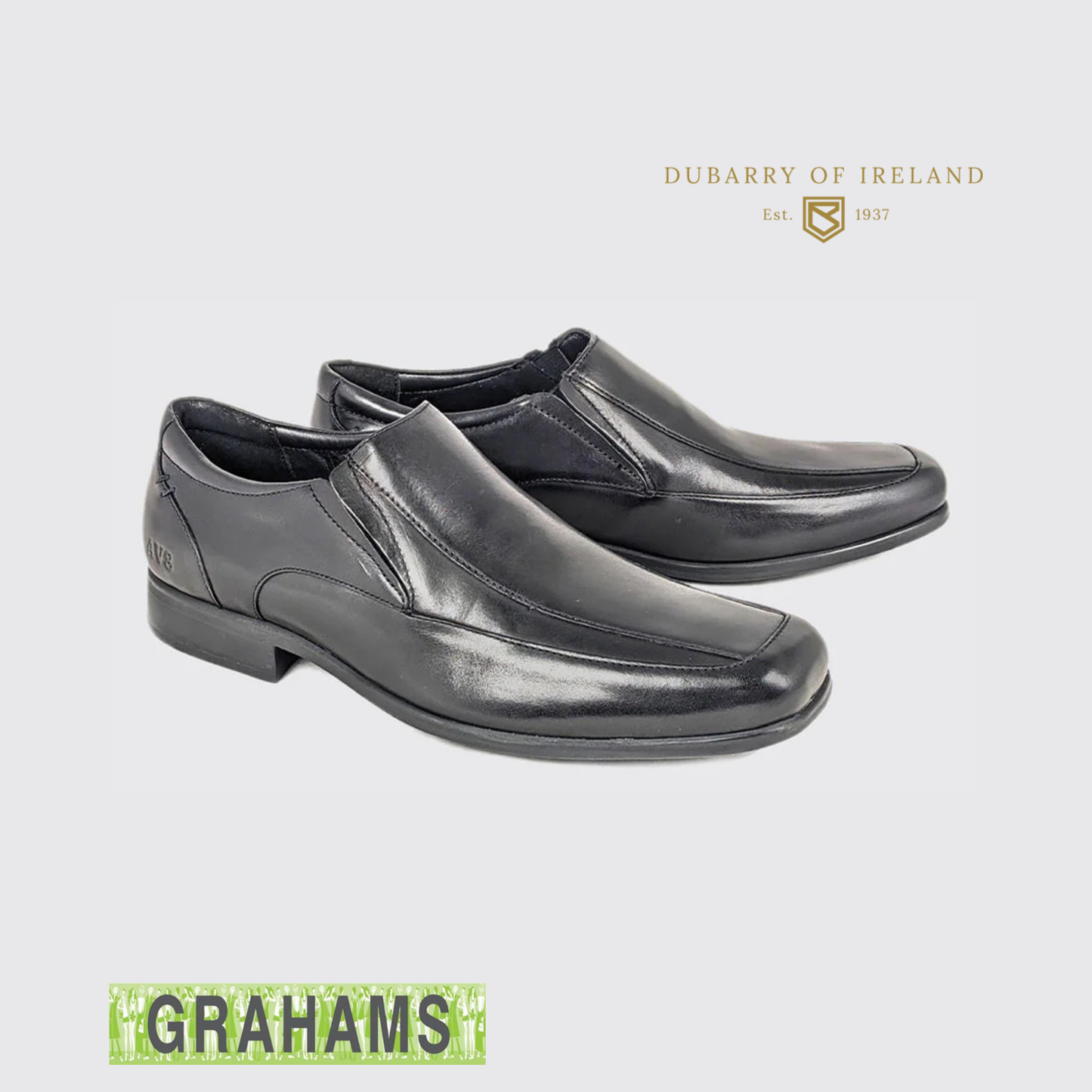 Dubarry Kal AV8 Black Leather School Shoe