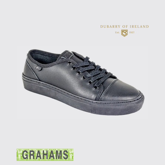 Dubarry AV8 Kanvas Black Leather School Shoe
