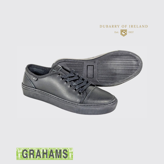 Dubarry AV8 Kanvas Black Leather School Shoe
