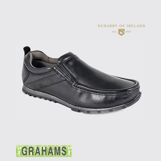 Dubarry AV8 Kolo Kids Black Leather School Shoe