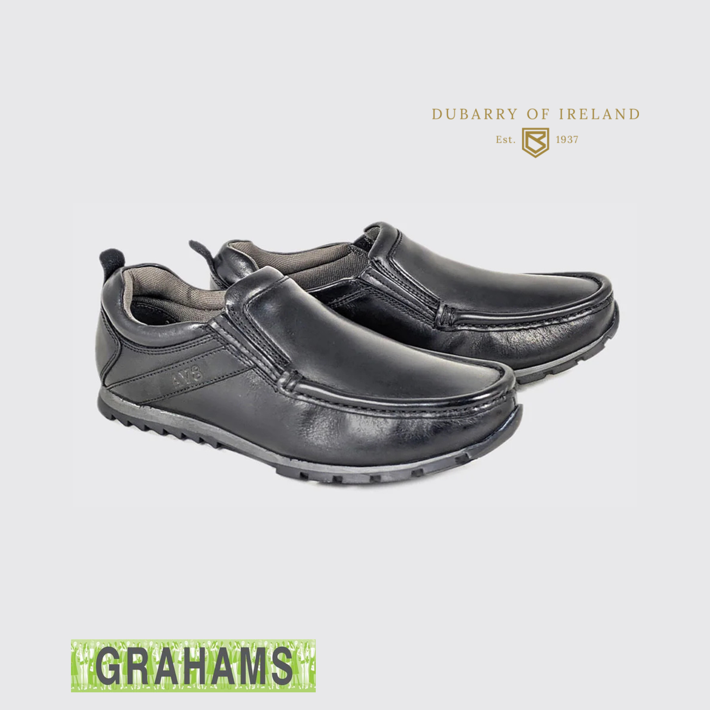 Dubarry AV8 Kolo Kids Black Leather School Shoe