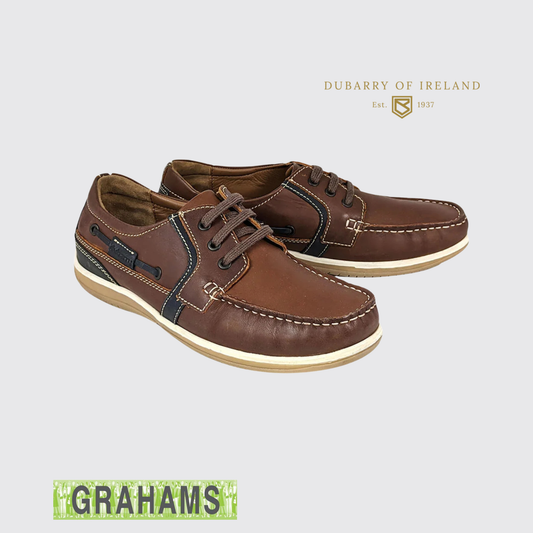Dubarry Sheen Lace Up Brown School Shoe