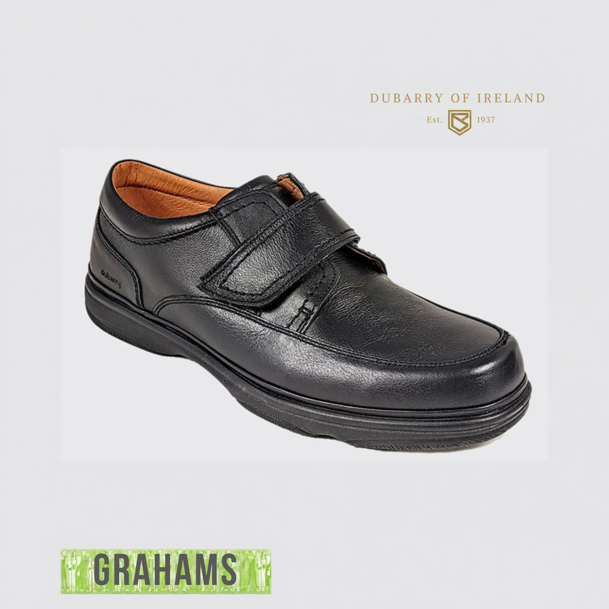 Dubarry Braston Velcro Strap Leather Shoe