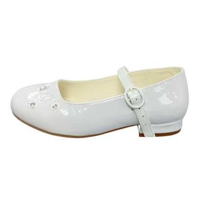 Dubarry Violet White Patent