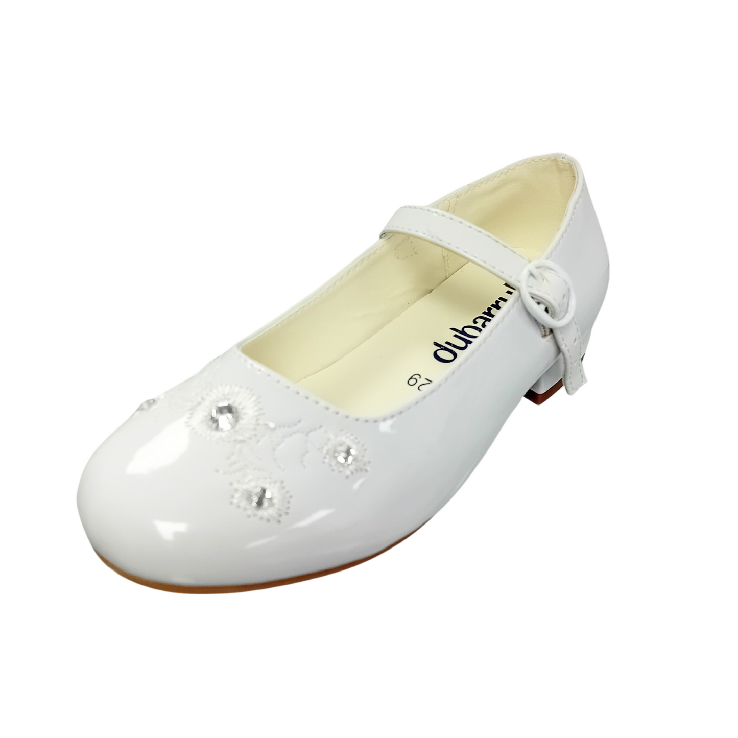 Dubarry Violet White Patent