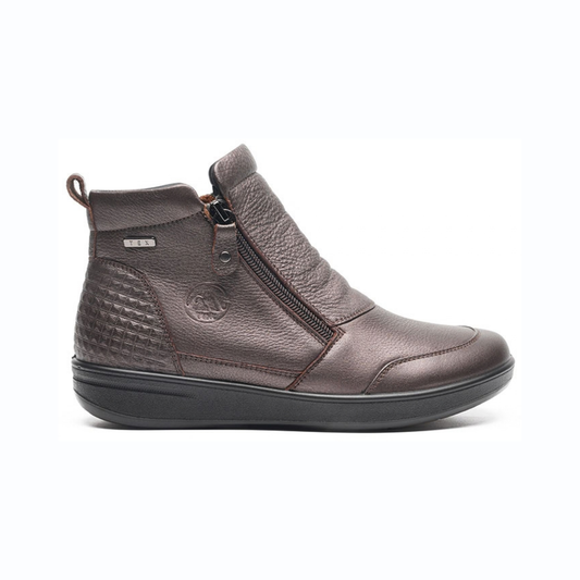 G Comfort Waterproof Dual Zipper Ankle Boot P6505