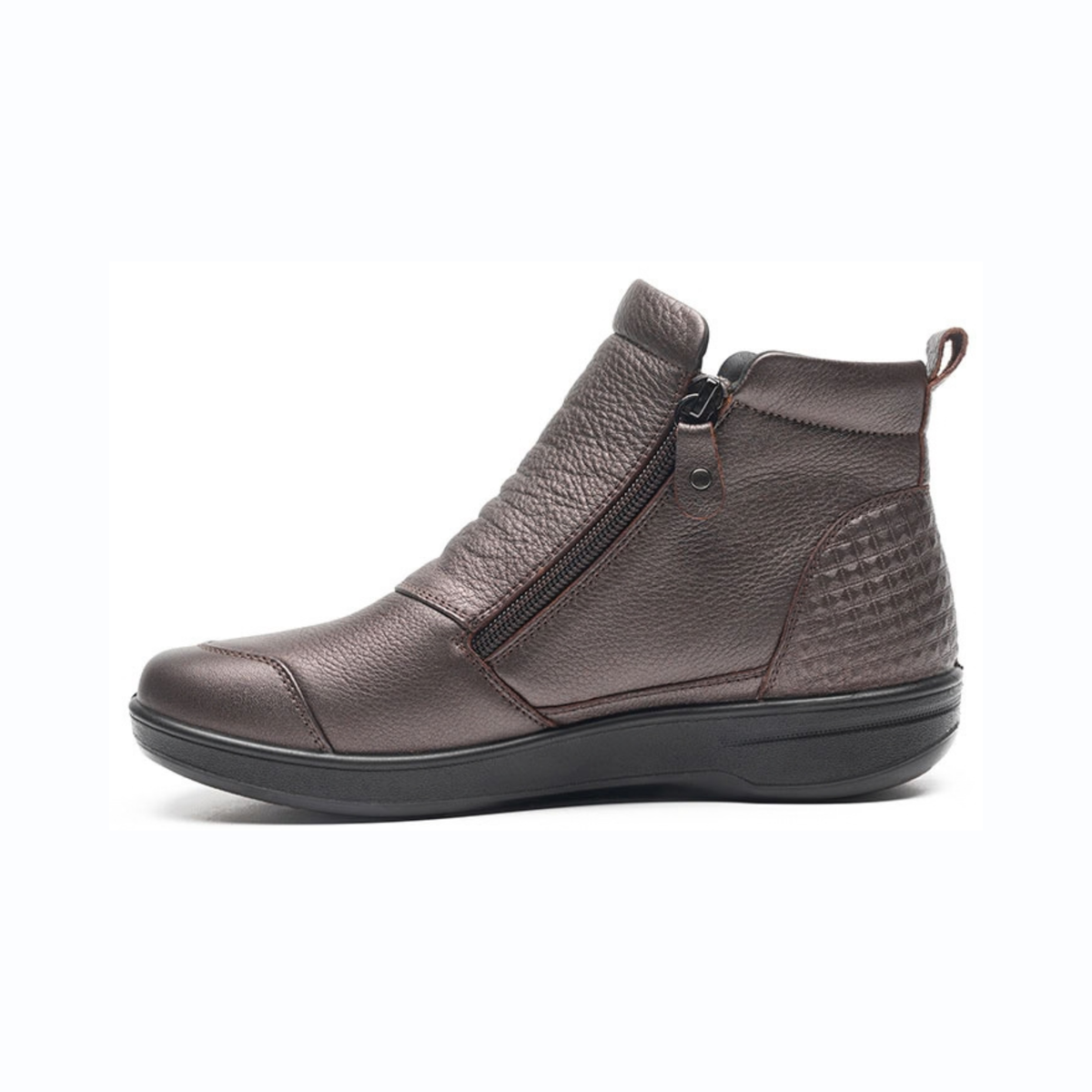 G Comfort Waterproof Dual Zipper Ankle Boot P6505