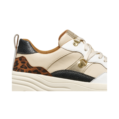 Geox Ladies Trainers Leopard Print D36UFE