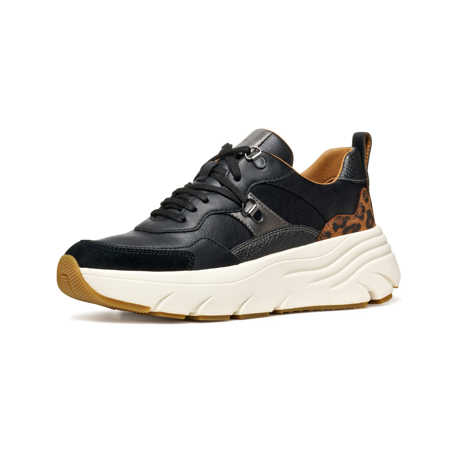 Geox Ladies Trainers Leopard Print D36UFE