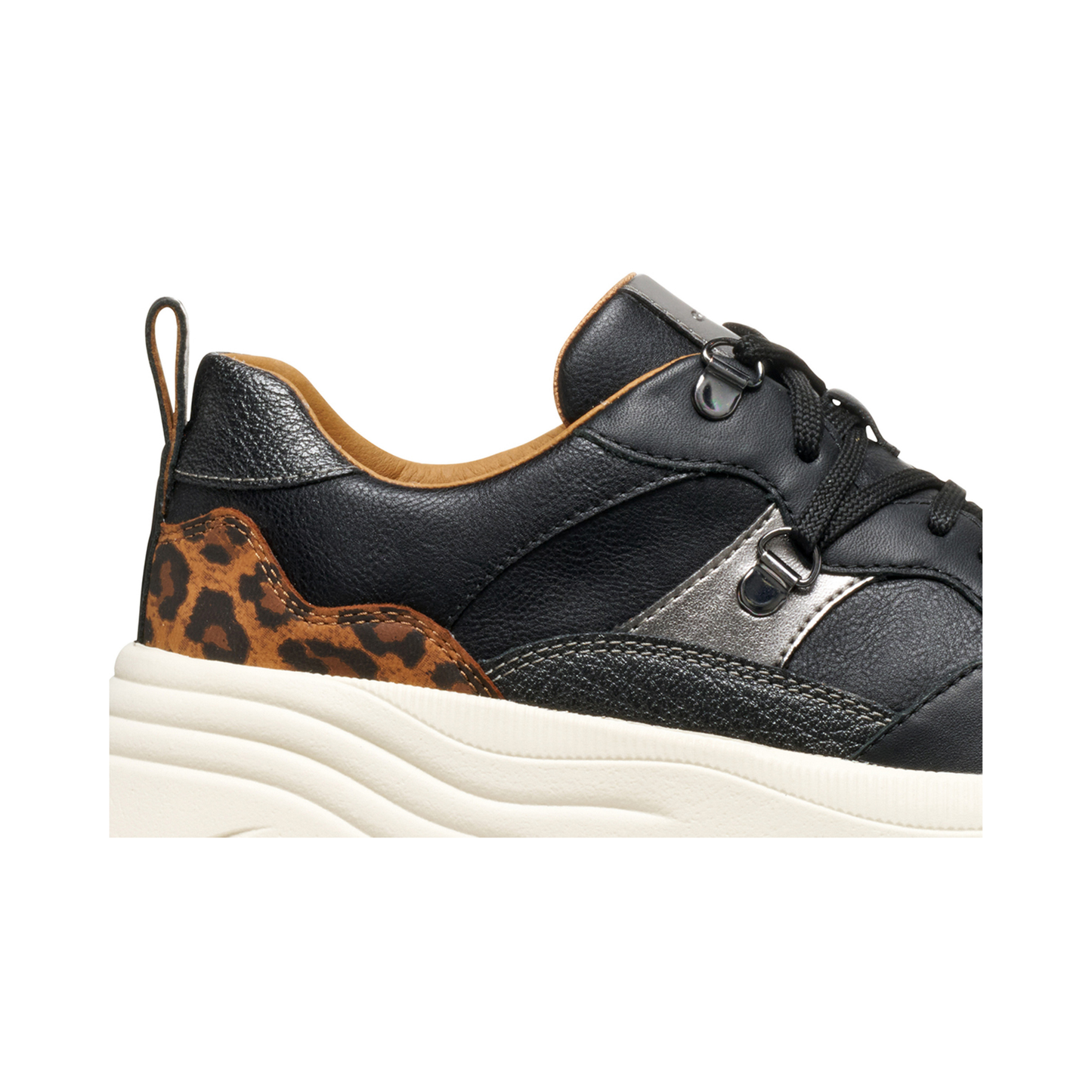 Geox Ladies Trainers Leopard Print D36UFE