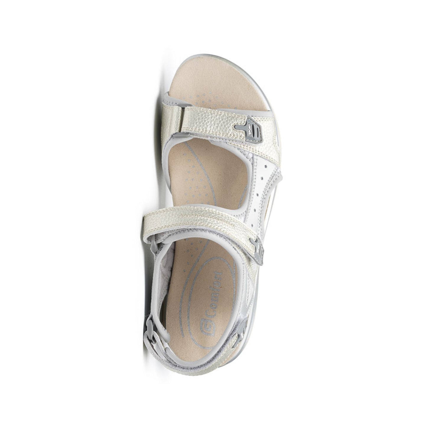 G Comfort Walking Sandal Velcro Champagne 9051-1