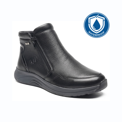 G Comfort Waterproof Wide Fit Twin Zip Leather Ankle Boot R5189