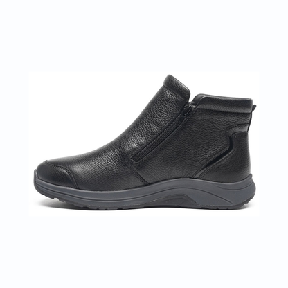 G Comfort Waterproof Wide Fit Twin Zip Leather Ankle Boot R5189