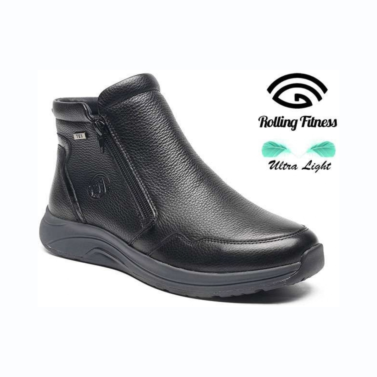 G Comfort Waterproof Wide Fit Twin Zip Leather Ankle Boot R5189