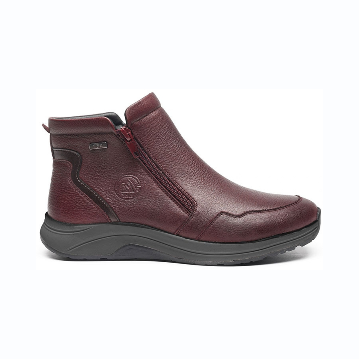 G Comfort Waterproof Wide Fit Twin Zip Leather Ankle Boot R5189