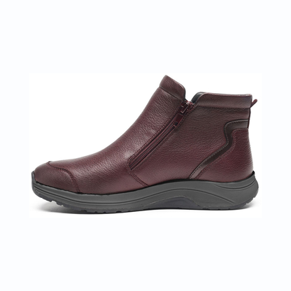 G Comfort Waterproof Wide Fit Twin Zip Leather Ankle Boot R5189