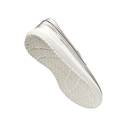 G Comfort Slip On Mocassin Shoe Platinum 26294