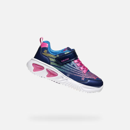 Geox Assister Lights Rainbow Trainer J56E9B