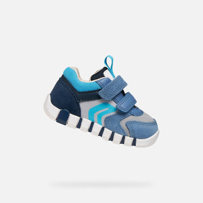 Geox Boys Shoe Leather Velcro Lupidoo B3555D