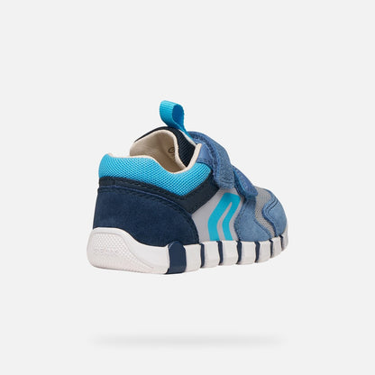 Geox Boys Shoe Leather Velcro Lupidoo B3555D
