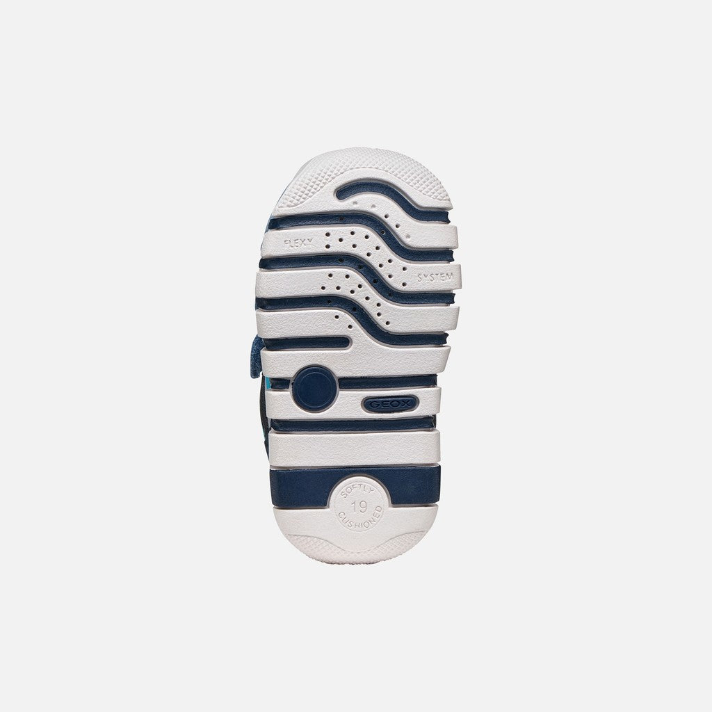 Geox Boys Shoe Leather Velcro Lupidoo B3555D