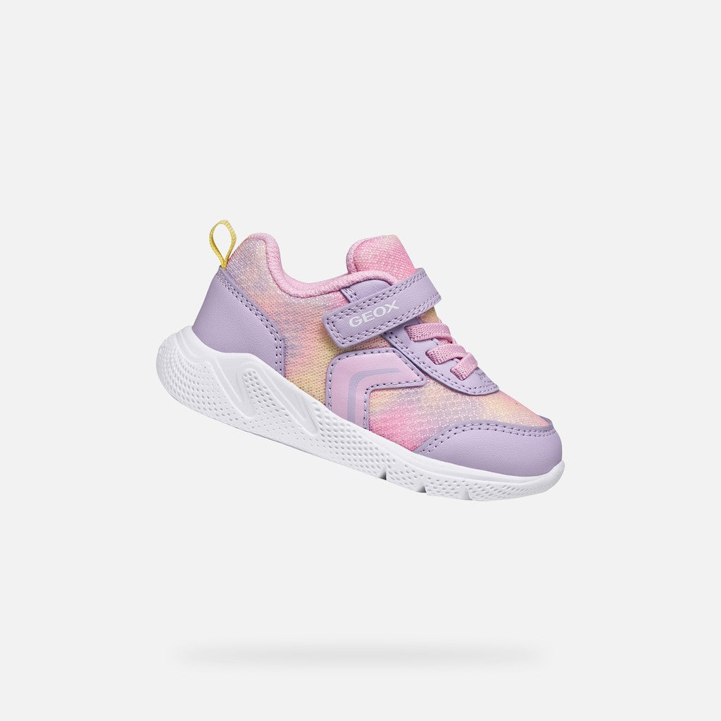 Geox Baby Sprintye Girls Runner Lilac Multi B454TD