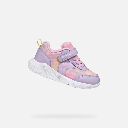 Geox Baby Sprintye Girls Runner Lilac Multi B454TD