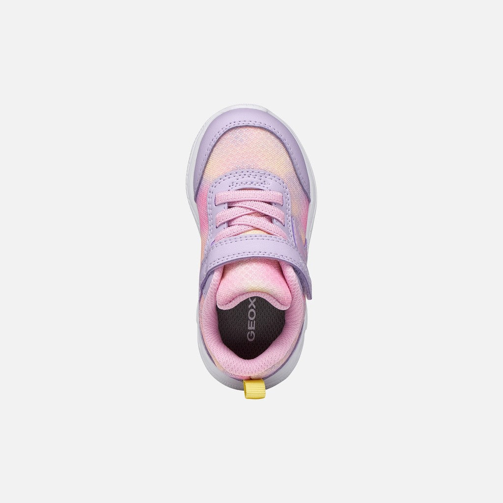 Geox Baby Sprintye Girls Runner Lilac Multi B454TD