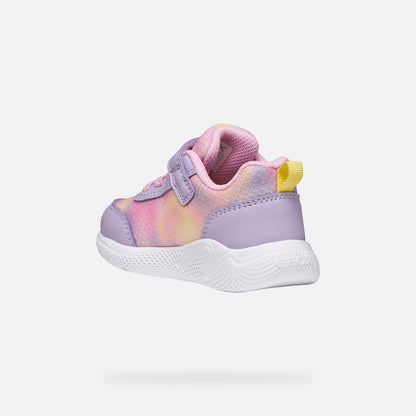 Geox Baby Sprintye Girls Runner Lilac Multi B454TD