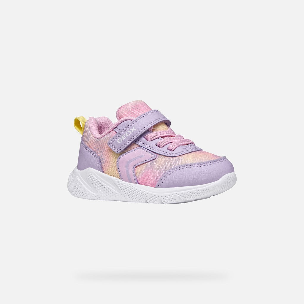 Geox Baby Sprintye Girls Runner Lilac Multi B454TD