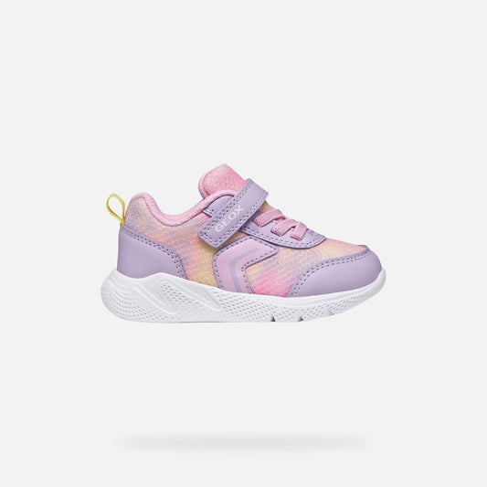 Geox Baby Sprintye Girls Runner Lilac Multi B454TD